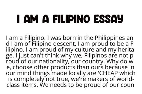 Last Update 2021-04-23. . I am proud to be a filipino essay